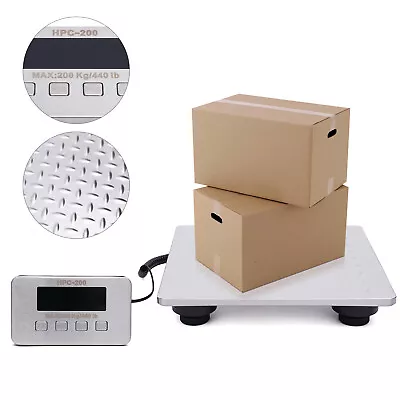 Postal Weighing Scale Digital Shipping Pack Electronic Mail Package Scale 440lbs • $39.33