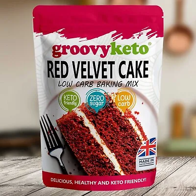 Groovy Keto Red Velvet Cake Mix - Keto Baking - Low Carb Mix - Keto Friendly • £7.99