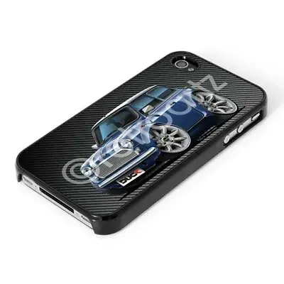 RetroArtz Cartoon Car Art Classic Rover Mini Cooper Blue IPhone 5/6/7/X/11 Case • £15.50