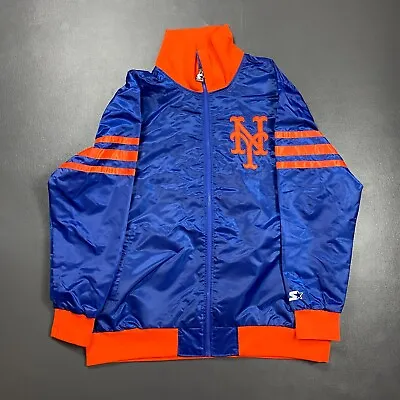 100% Authentic New York Mets Vintage Starter Zip Jacket Size 3XL Mens • $165.75
