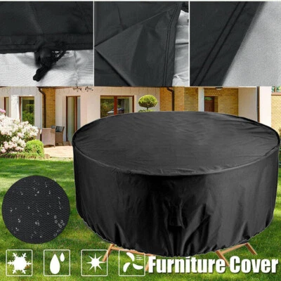 $32.99 • Buy Outdoor Furniture Round Cover Waterproof Garden Patio Table Chair Dust Cover AU