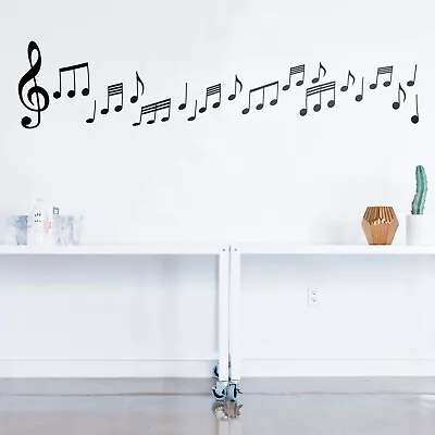 Set Of 20 Vinyl Wall Art Decals - Music Notes -  6  To 8  - Modern Decor • $18.99