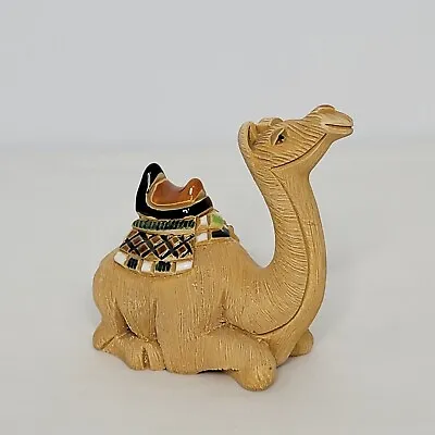 $25.01 • Buy Vintage Artesania Rinconada Laying Camel With Saddle Figurine Signed 4  X 4 