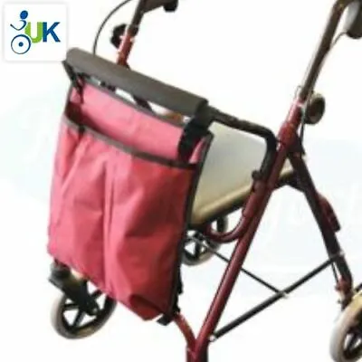 £26.99 • Buy Rollator Walker STORAGE BAG For 4 Wheeled Walkers Disability Aid Frame Mobility