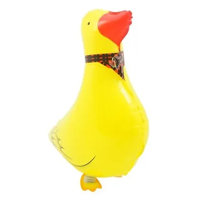 Duck- Shaped Air Walking Balloon Best For Animal-themed Decorations Yellow. • £3