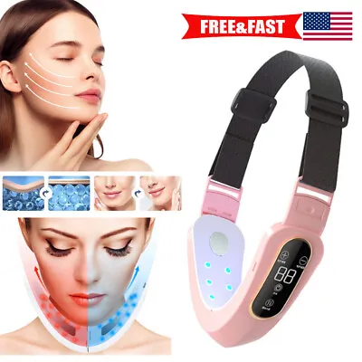 $17.66 • Buy V-Face Shaping Massager LED Electric Face Lifting Slimming Double Chin Removal