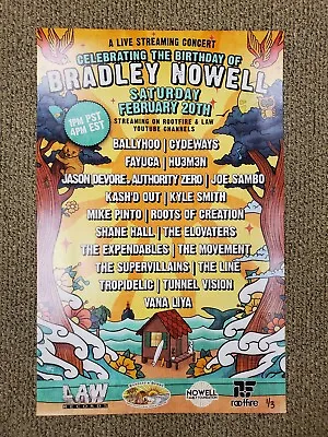 $34.99 • Buy Sublime Bradley Nowell Live Stream Poster #1 Of 3. 100% Goes To Charity 