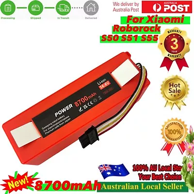 8700mAh 14.4V Xiaomi Roborock Vacuum S6S5 S50/51 Mi Series Battery Replacement • $68.98