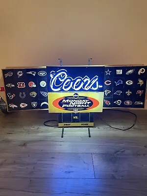 COORS Abc Monday Night Football Magnetic￼ Neon Beer Sign Rare Vintage • $450