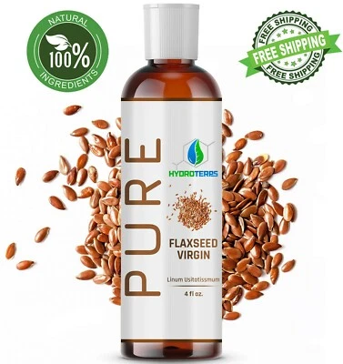 $7.70 • Buy Flaxseed Oil 4 Oz. Virgin Cold Pressed 100% Pure Flax Seed Linseed Liquid