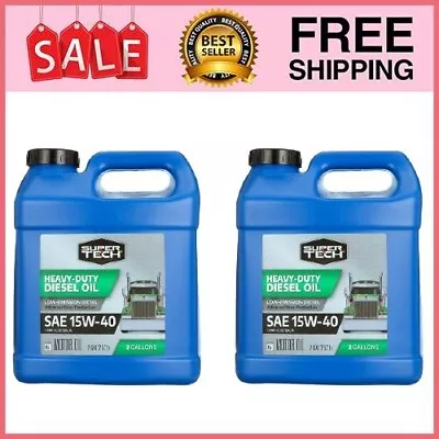 Super Tech Heavy Duty SAE 15W-40 Motor Oil 7.57 Litre 2 Pack • $43.95