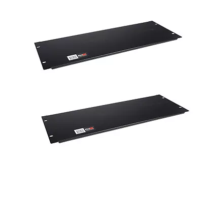 2 Prox 4 Space Rack Panels Solid Black For Rack Case  19  Wide • $59.99