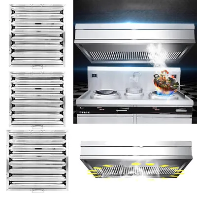 6x Restaurant Kitchen Extractor Hood Canopy Spare Baffle Grease Filter 495x495mm • £145.95