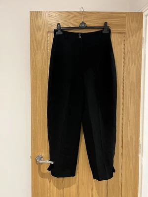 £25 • Buy Whistles Peg Leg Trousers Black Size 10