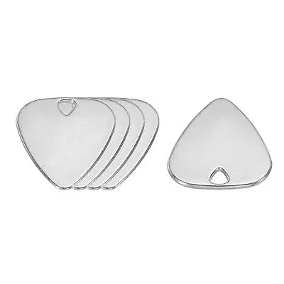 Guitar Picks 1.8mm Metal Silver Tone For Guitar Pack Of 5 • $7.13