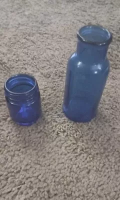 Vintage Cobalt Blue Medicine Bottles • $10