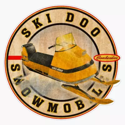 Vintage Ski-Doo Snowmobiles Sticker Decal Vinyl Bumper Decal...  • $7.95