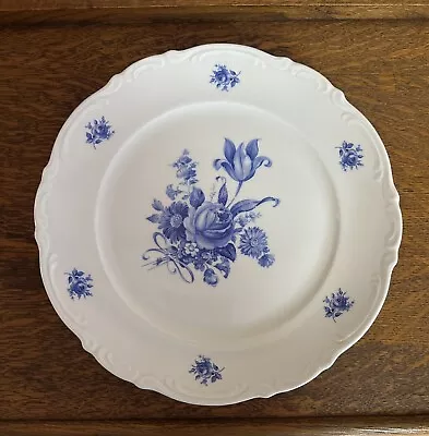 Mitterteich Meissen Blue Flower Bavaria Germany 10.5  Dinner Plate Baroque • $15