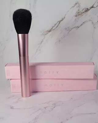 2MALLY Angled Blush Brush6.5 Total 1.5 Black Bristle Head Pink Metal Handle NIB • $13.99