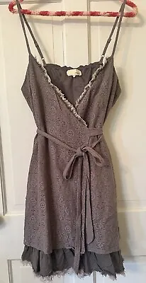 Anthropologie A’reve Unique Knit Crochet Layered Sleeveless Boho Wrap Dress L • $18