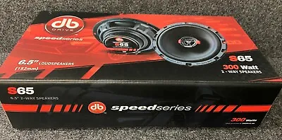 DB Drive S65 Speed Series 6.5  2-Way Speakers 300 Watts Max/65 Watts RMS Power • $60.85