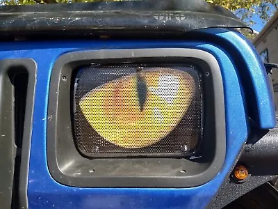 Headlight Covers 5 X7  Yellow Eyes Jeep Cherokee XJ  ORIGINAL RUKINDCOVERS  • £12.97