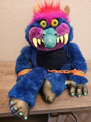 VTG 1986 My Pet Monster AmToy 24  Big Plush Original One Set Of Cuffs 🔥🔥 CLEAN • $399.99