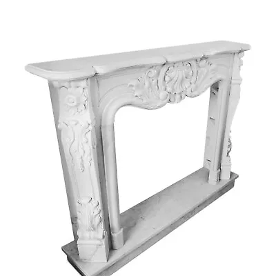 Frame For Fireplace Style Louis XVI Marble Carrara Marble Fireplace L.150 • $8191.45