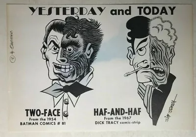TWO-FACE & HAF-AND-HAF 8  X 10  Plain Paper Print By Fanzine Artist Jim Jones • $14.99