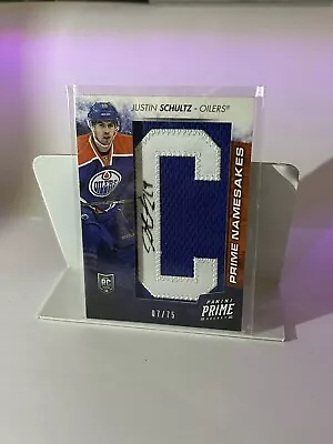 2013-14 Panini Prime Namestakes Auto /75 Justin Schultz  • $18.29