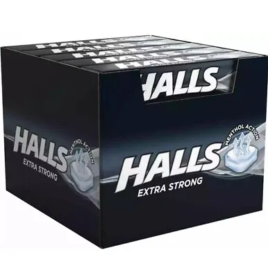 Halls Extra Strong Mints/Clearing Menthol Action Sore Throat Cough Sweets 20x33g • £15.99
