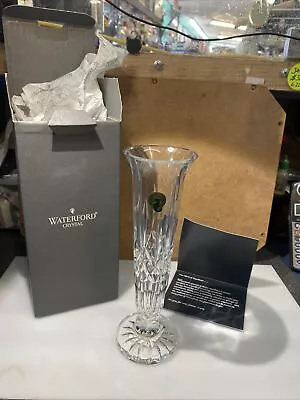 Waterford Crystal Lismore Classic Vase 9” Stem Bud Lead Crystal Vase 108742 • $110