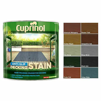 Cuprinol - Anti Slip Decking Stain Hard Wearing - 2.5L - All Colours  • £20.39