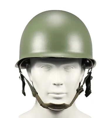 WW2 USA Military Steel ABS M1 Helmet WWII Outdoor Army Equipment New • £57.99