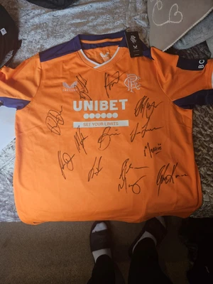 £150 • Buy Signed 22/23 Rangers Shirt
