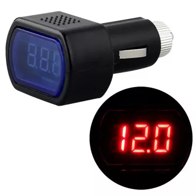 1Pc Digital LED Car Cigarette Lighter Volt Voltage Gauge Meter Monitor Universal • $10.29