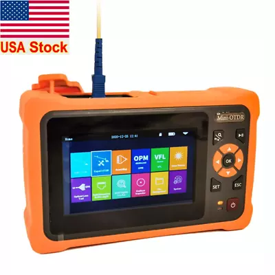 FTTH Optical Fiber Mini OTDR 100km 26/24dB OPM OLS VFL RJ45 SM Fiber Optic Tool • $315.09