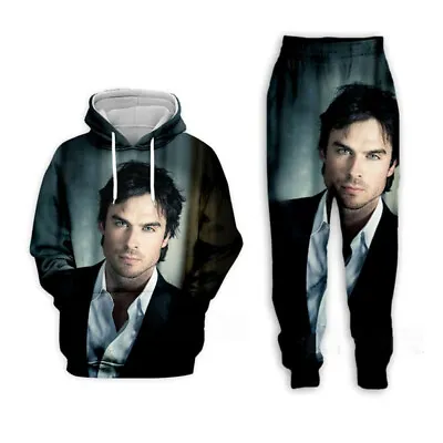 Vampire Diaries 3D Print Women/Men's Fashion Hoodies Sweatshirt+Pants Sport Suit • £13.19