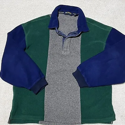 Vtg Eddie Bauer EBTEK  Jacket Mens L Fleece Zip Polartec Outdoor USA Made • $27