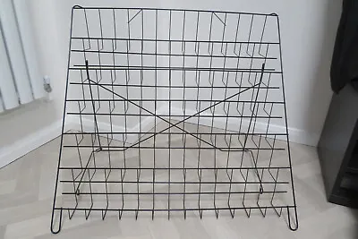 £15 • Buy Card Rack Wire Display Stand In Black 6Tier Book,small Magazine,DVDs,CDs,Counter