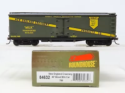 HO Scale Roundhouse 84632 GARE New England Creamery 40' Wood Milk Car #786 • $34.95