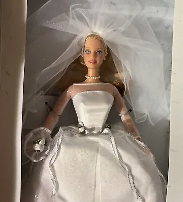 SEALED  1997 Barbie Blonde Bridal Doll Blushing Bride Wedding Mattel #26074 NEW • $19.95