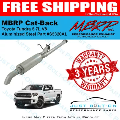 MBRP 2.5  Turn Down Cat-Back FITS 2009-2021 Tundra V8 5.7L Alum S5320AL • $374.99
