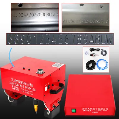 Pneumatic Portable Marking Machine For VIN Code Chassis Number Kit 110*70mm • $377.15