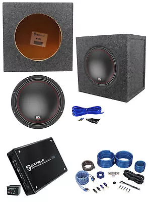 MTX 5510-22 10  800w Subwoofer+Sealed Sub Box Enclosure+Mono Amplifier+Amp Kit • $312.85