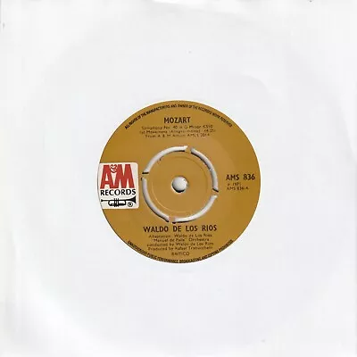 Waldo De Los Rios - Mozart (A&M 1971) 7  Single • £1.25