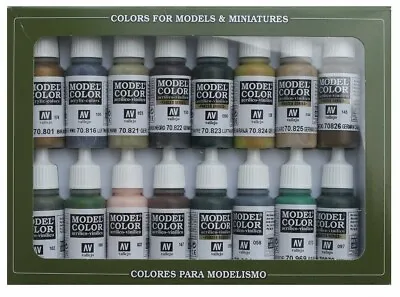 Vallejo 70114 - Model Color Set WWII German Camouflage (16 X 17ml Paints) • £34