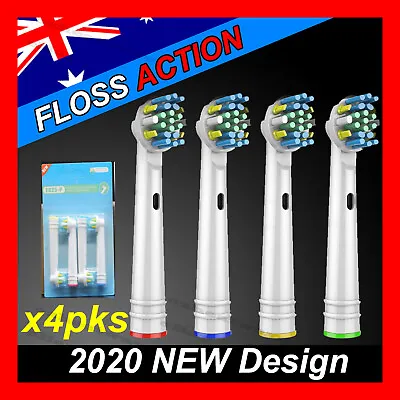 $21.85 • Buy FLOSS ACTION Oral B Compatible Electric Toothbrush Replacement Brush Heads X16