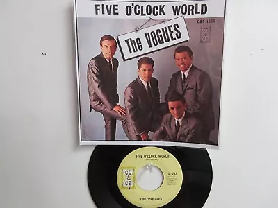 💥 ' The Vogues  ' Hit 45 + Picture [ Five O' Clock World ]  1965 !💥 • $14.99