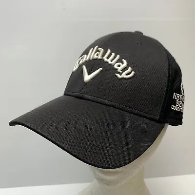 Callaway Golf Hat Cap Black Stretch Size L / XL Newport Beach Country Club CA • $17